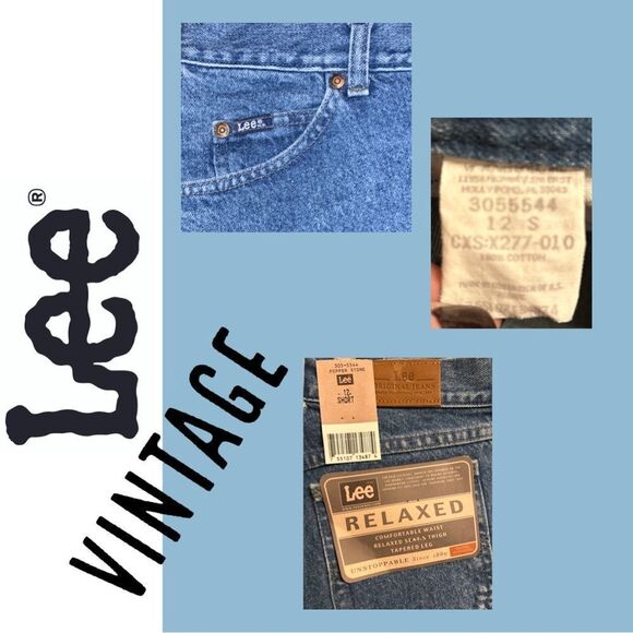 Lee Original Vintage LOT OF 6 High Rise Relaxed Fit Jeans - Size 12‎ Short - Picture 4 of 4